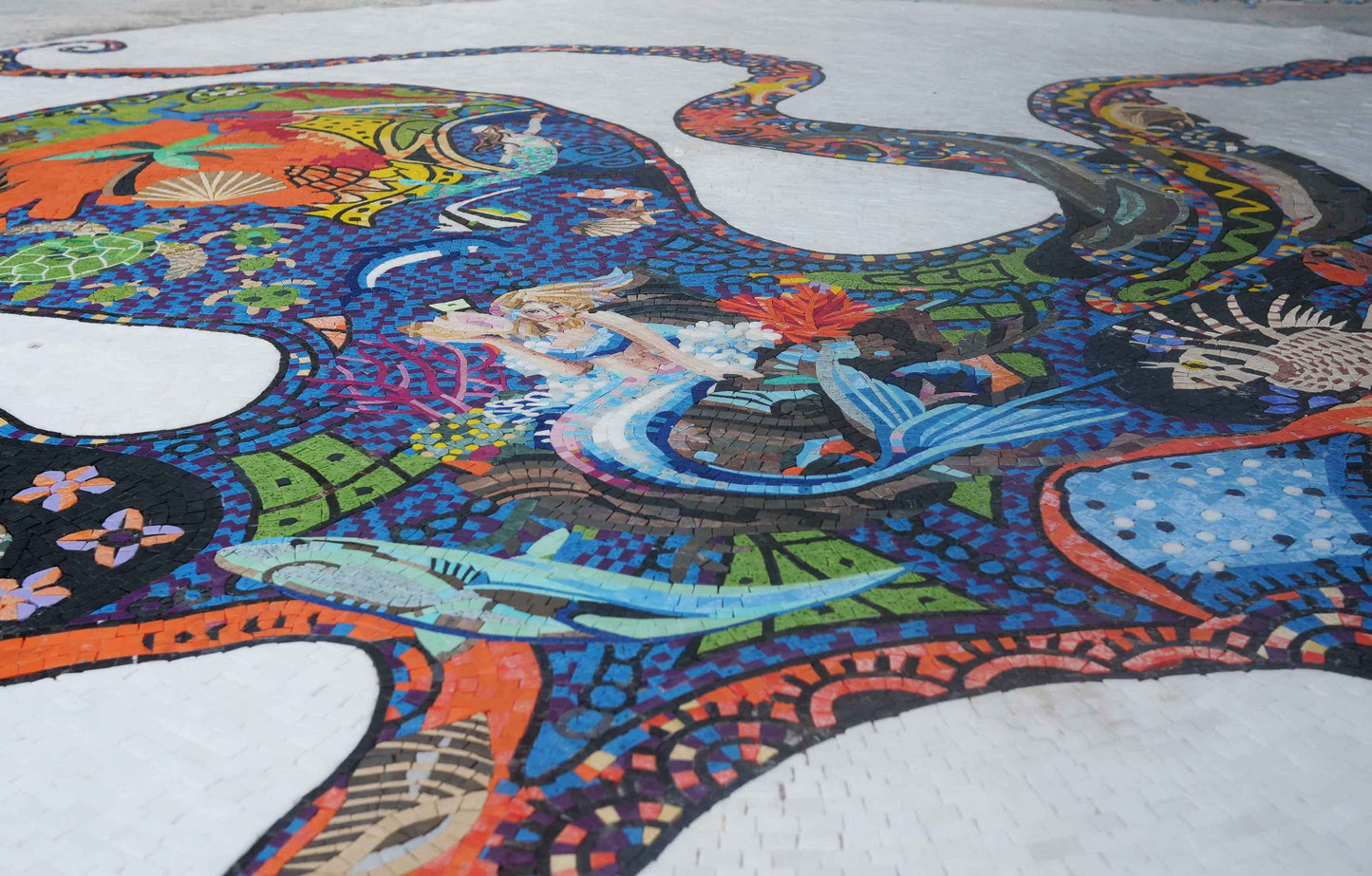 The Ocean Octopus - Mosaic Medallion