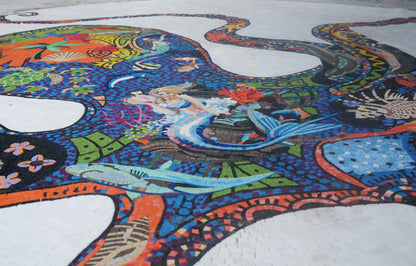 The Ocean Octopus - Mosaic Medallion