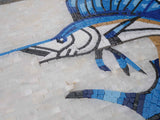 Nautical Mosaic Tile - SwordFish