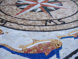 Nautical Mosaic - Fish & Compass