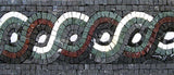 Geometric Rope Mosaic Border
