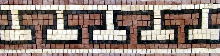 Geometric Mosaic Frieze - The Flintstones