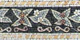 Floral Marble Mosaic Border