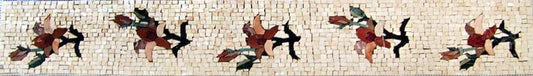 Mosaic Flower Art Border