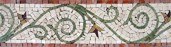 Floral Pattern Mosaic Border- Spring