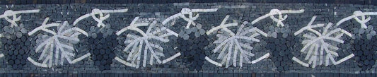 Mosaic Border - Gray scale Grape
