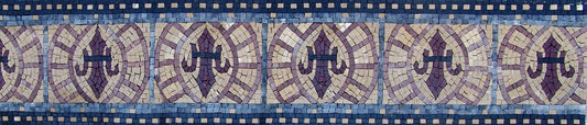 Mosaic Border - Salerno Blue
