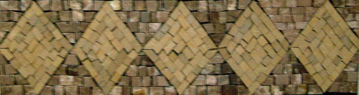 Geometrical Marble Mosaic Listellos