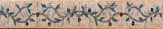 Border Mosaic Art - Olive Twigs