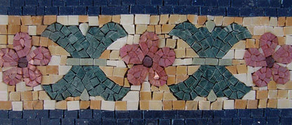 Mosaic Border - Floral Marble