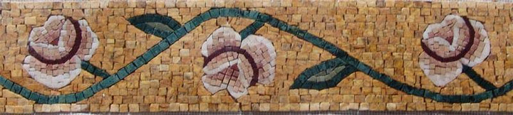 Mosaic Artwork - Floral Marble