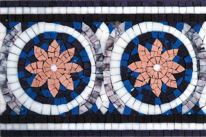 Mosaic Border Art - Floral Patterns