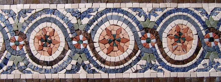 Mosaic Border Art -Japanese Design