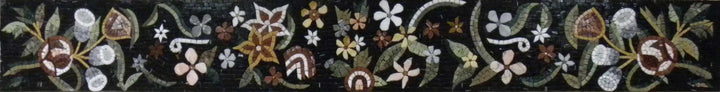 Mosaic Decorative Tiles - Flower Motif