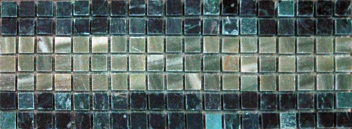 Mosaic Border - Emerald Shades
