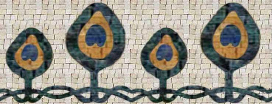 Border Mosaic - Listellos Trees