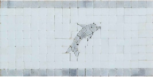 Nautical Mosaic Border- Dolphin