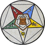 Custom Medallion Mosaic of The Masonic Eastern Star