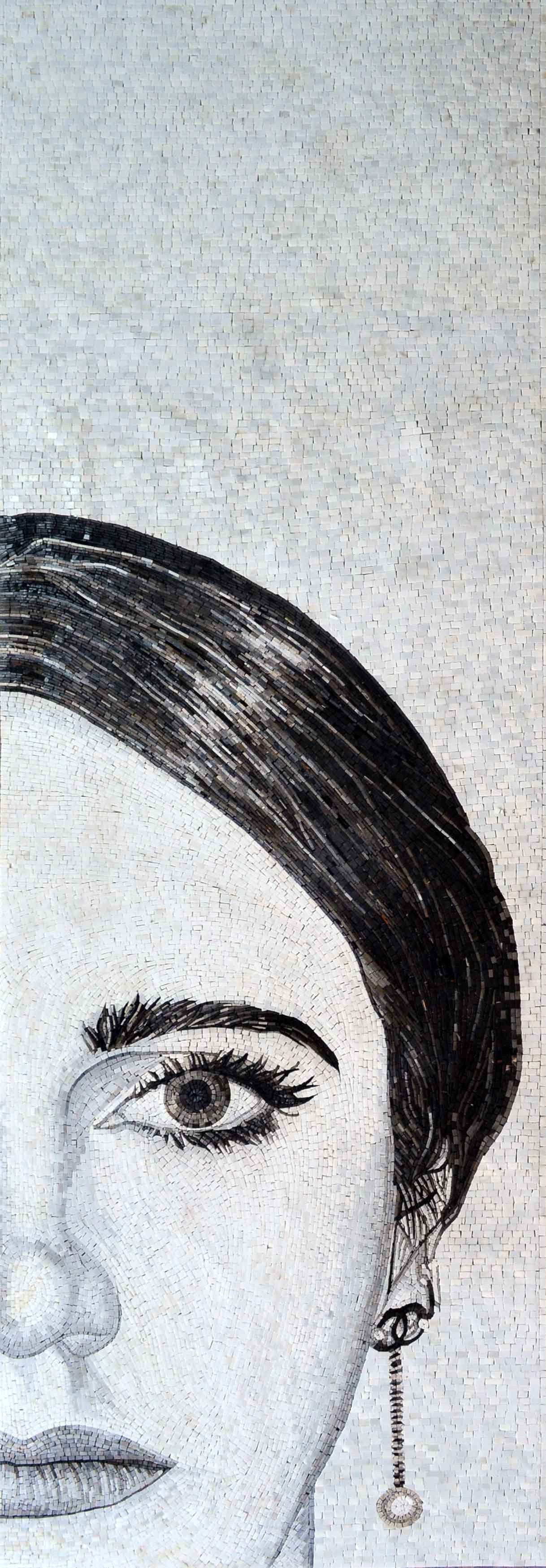 Custom Mosaic Black and white portrait Mosaics