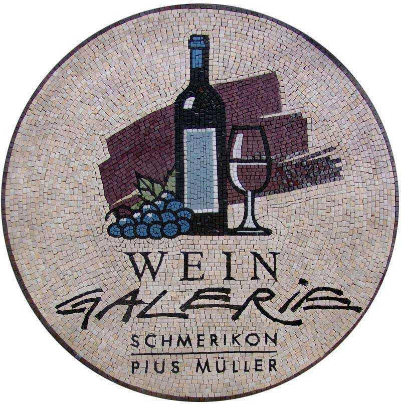 Wine Shop Logo Mosaic