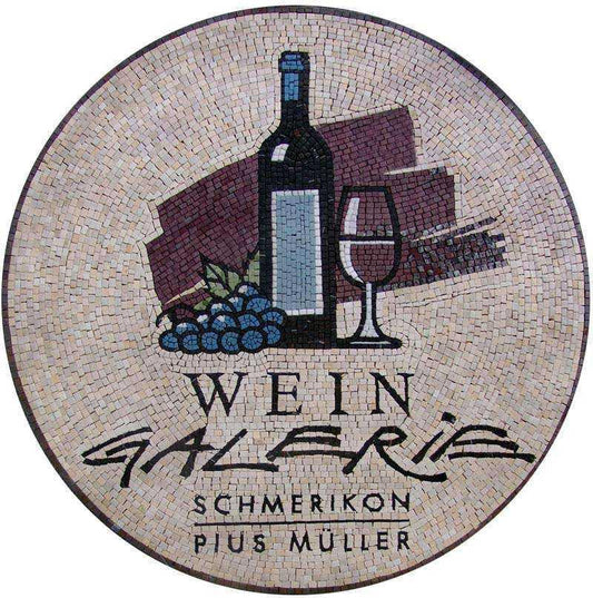 Wine Shop Logo Mosaic