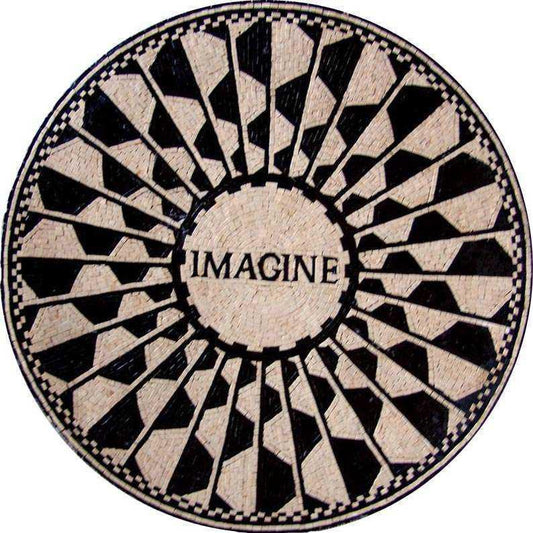 Visual Illusion Mosaic Artwork 