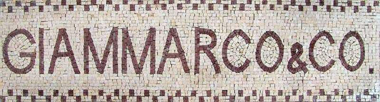 Custom Logo Mosaic Stone Art
