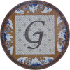 G Mosaic Initial - Mosaic Medallion