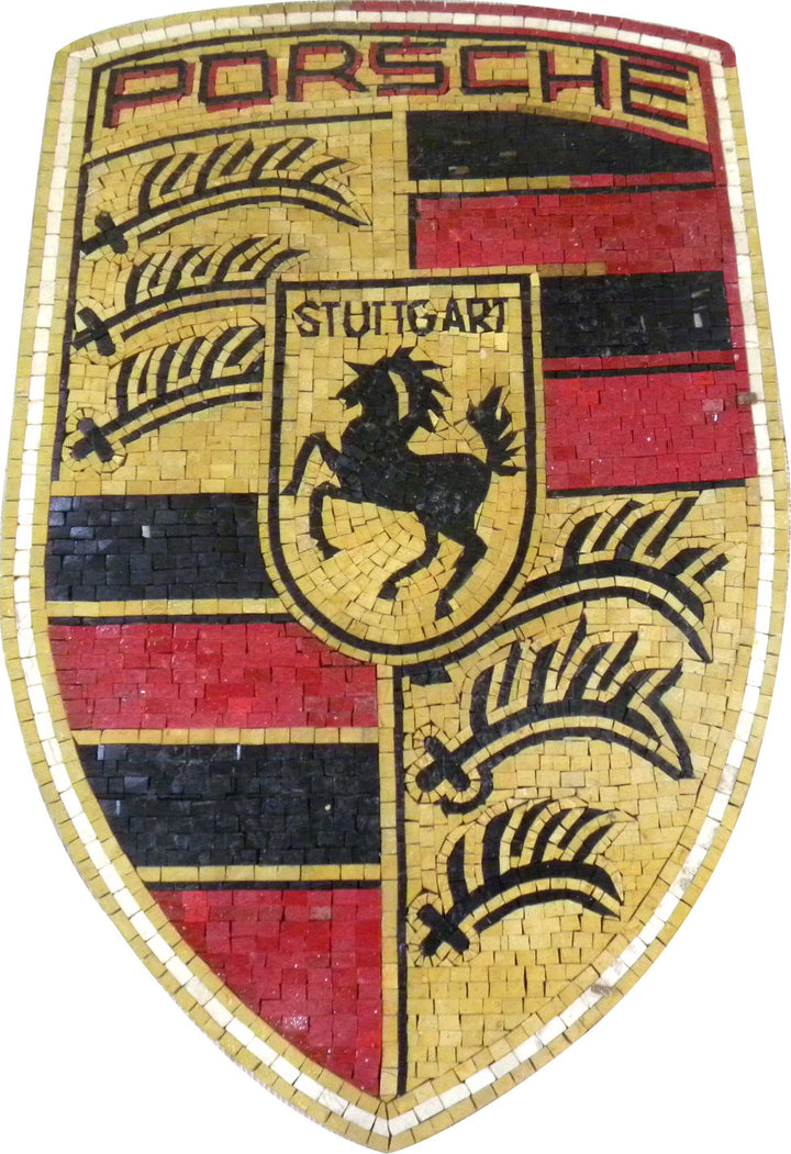 Mosaic Art - Porsche Logo