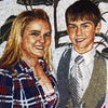 Sister and Brother Custom Made Marble Mosaic