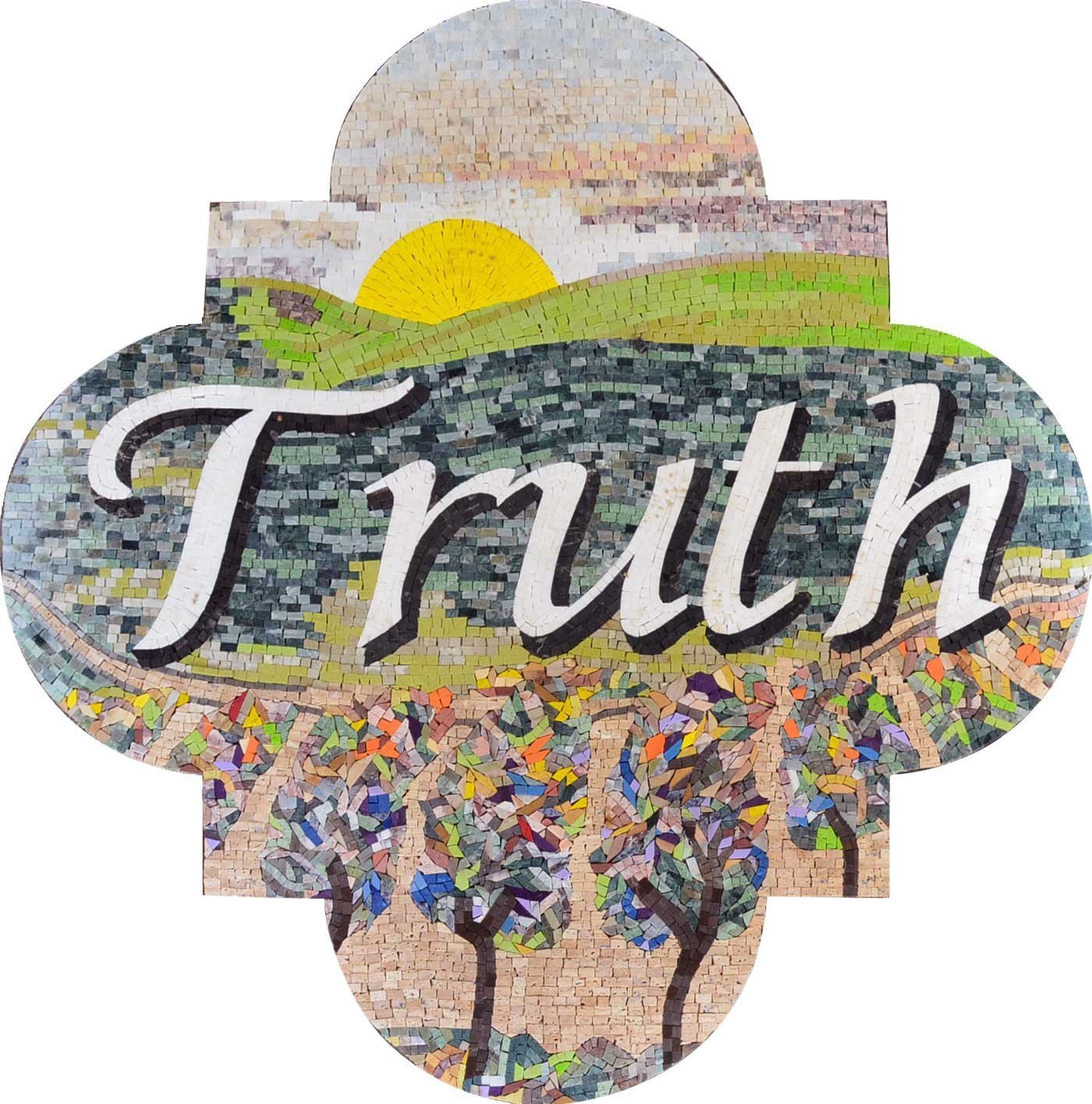 Truth" Custom Marble Stone Mosaic"