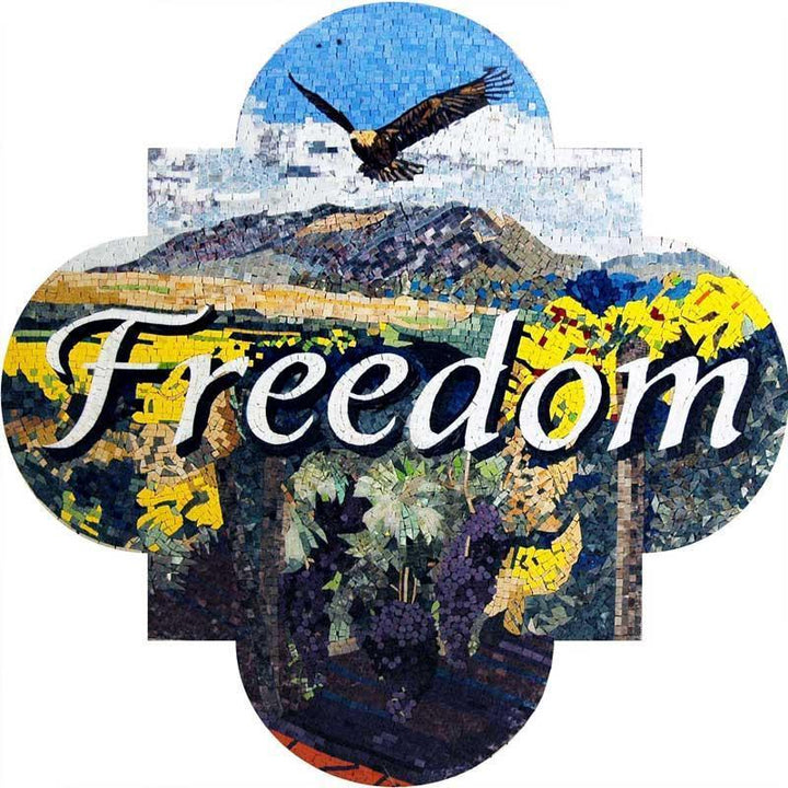 Custom Made Logo Freedom Mosaic