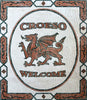 Mosaic Welsh Door Mat