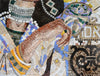 Female Body Ornamented with jewelry mosaics