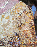 Figurative mosaic with glass and marble tiles