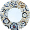Frame Mirror Center - Mosaic Patterns 
