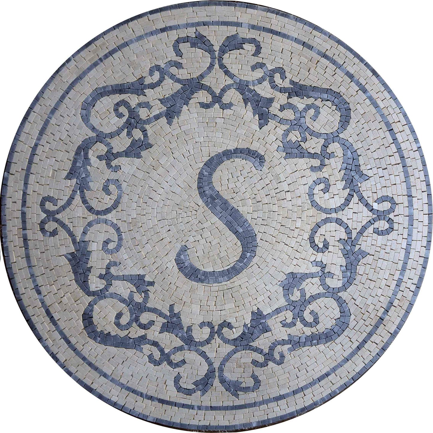 Custom Mosaic Medallion - Engraved