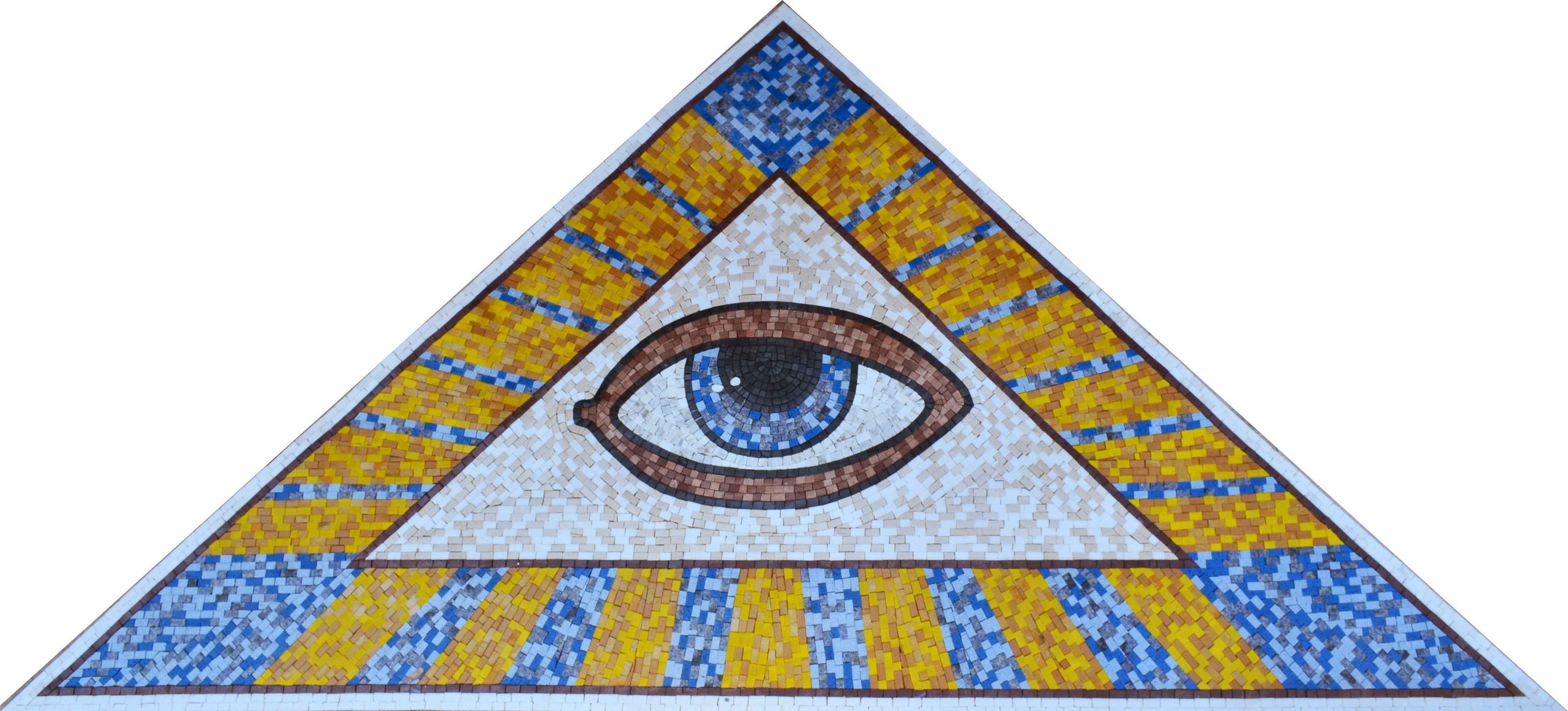 Evil Triangle Design Mosaic Designs - Evil Eye Triangle