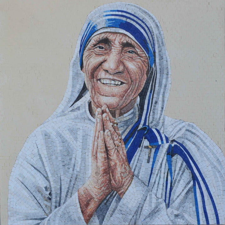 Mosaic Portrait - Mother Theresa