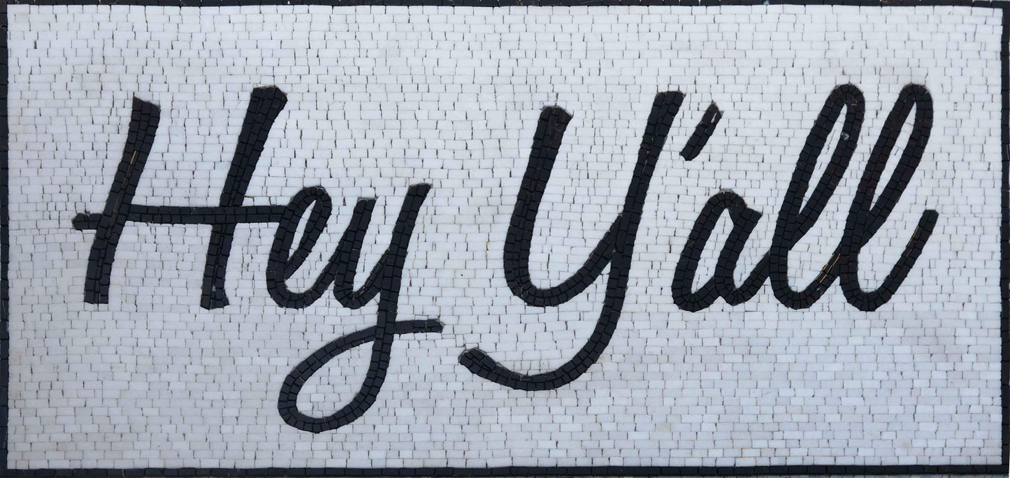 Mosaic Floor Tile - Hey Y'all