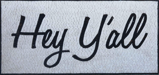 Mosaic Floor Tile - Hey Y'all