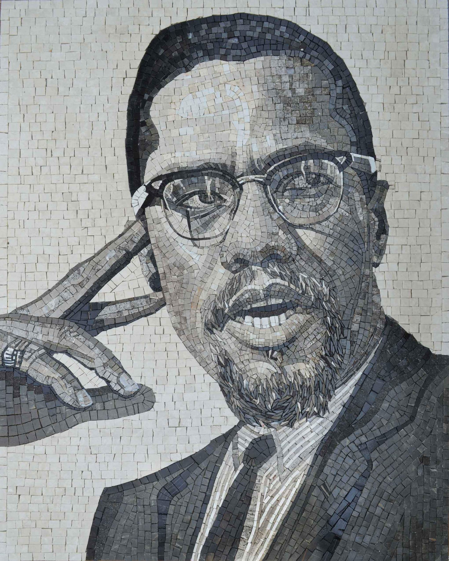 Malcom X Mosaic Portrait