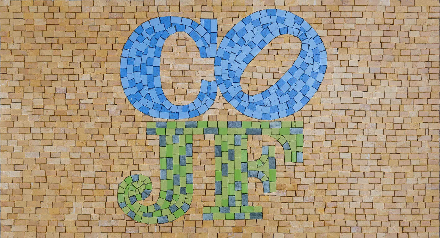 "CO JF" Logo - Custom Mosaic Art