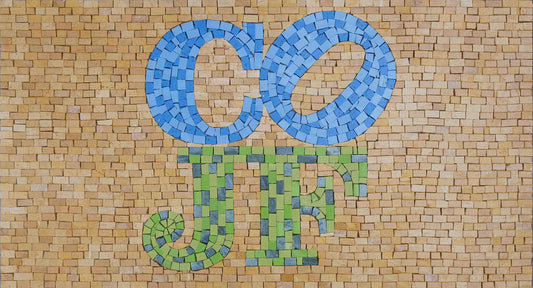 "CO JF" Logo - Custom Mosaic Art