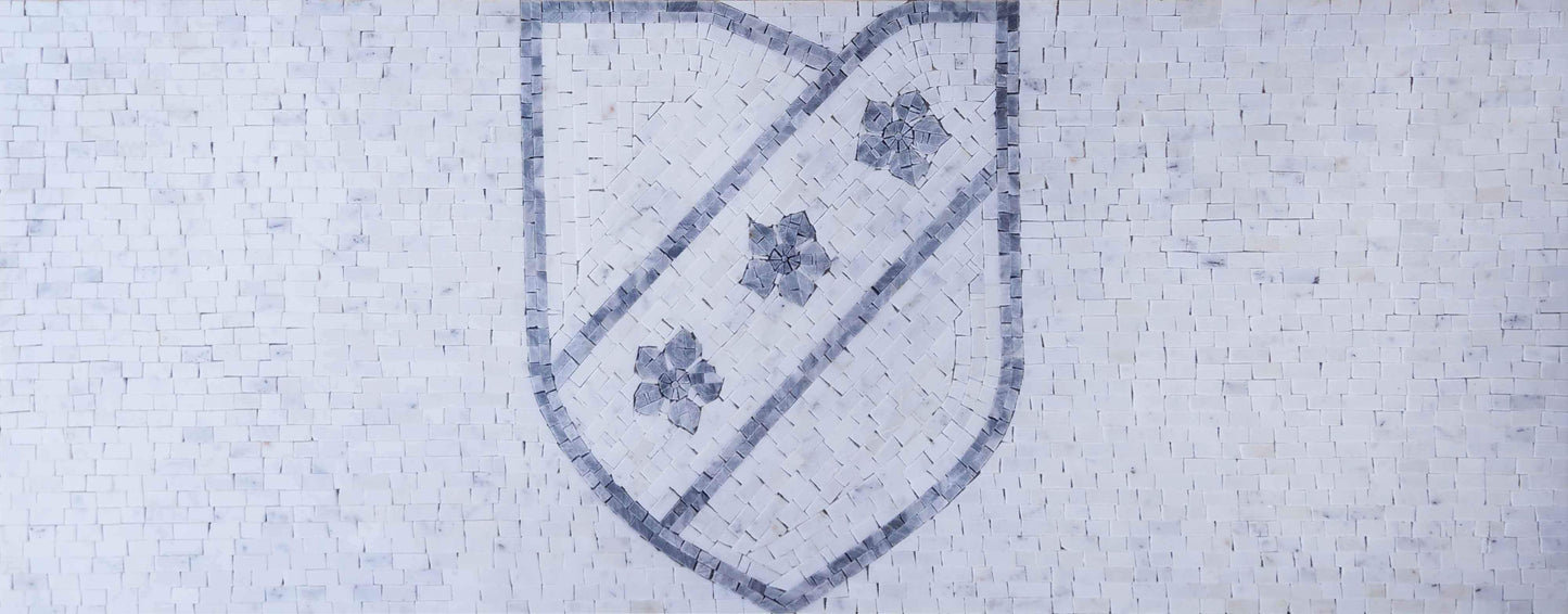 Flower Shield Custom Mosaic