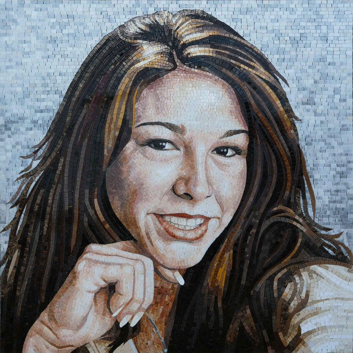 Female Portrait - Custom Mosaic Art