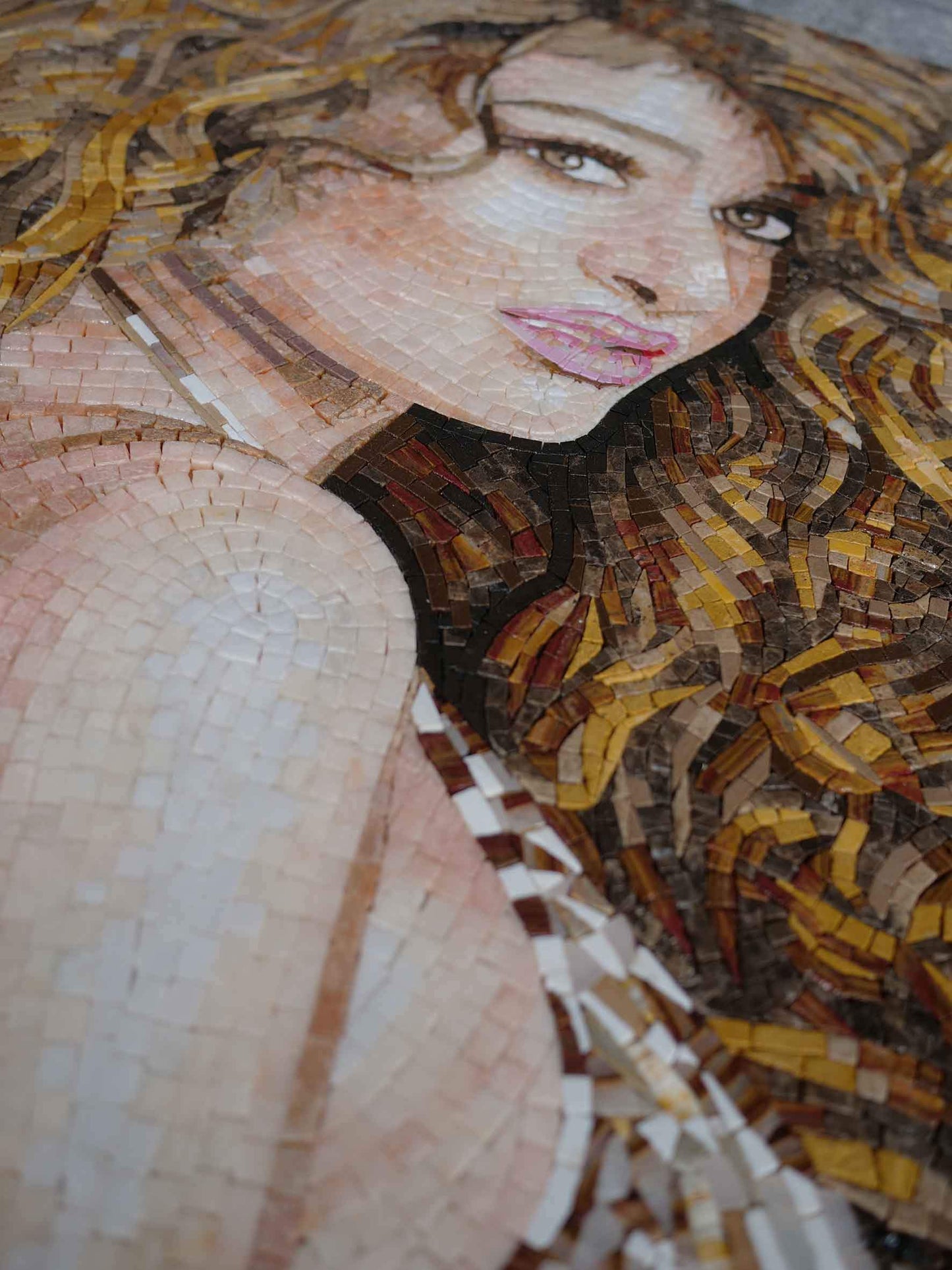 Curves and Curls- Custom Portrait Mosaic Art