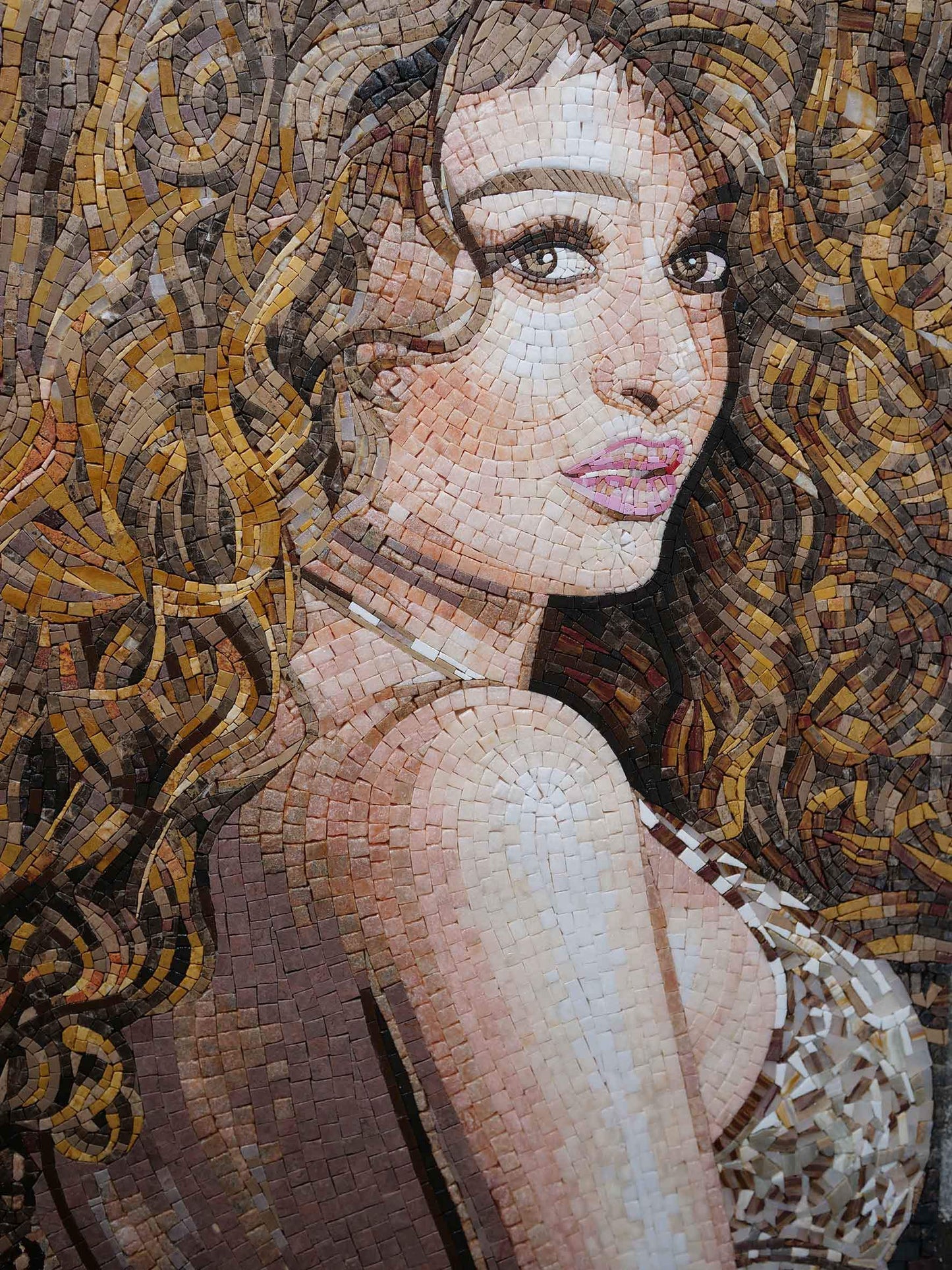 Curves and Curls- Custom Portrait Mosaic Art