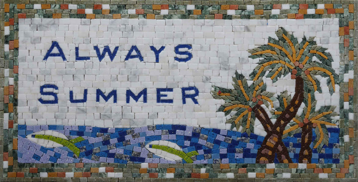 Custom Mosaic Artwork - Always Summer