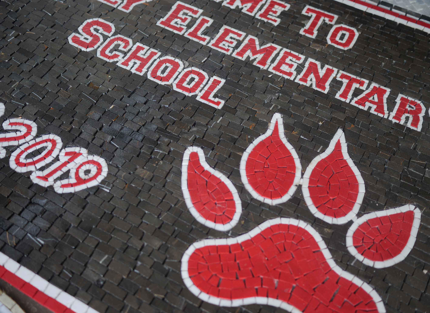 Custom Mosaic Design - Welcome to Waverly Elementary School